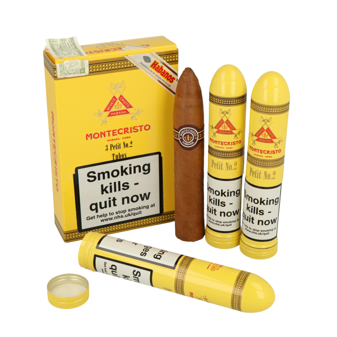 Montecristo Petit No. 2 Tubos Pack of 3